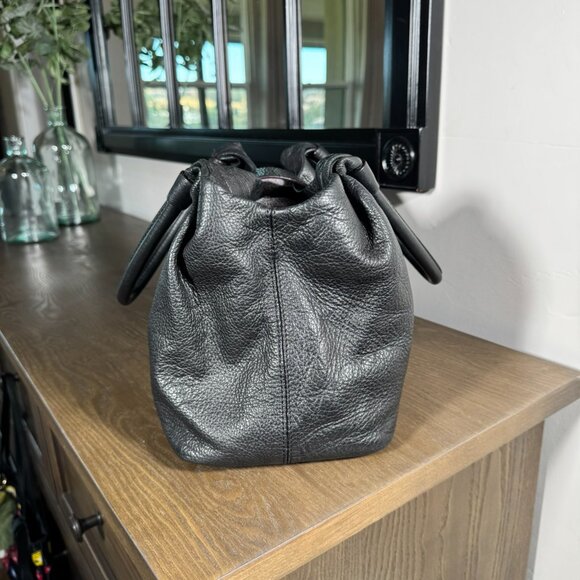 Kate Spade Black Pebbled Leather Turn-Lock Satchel - Picture 10 of 15